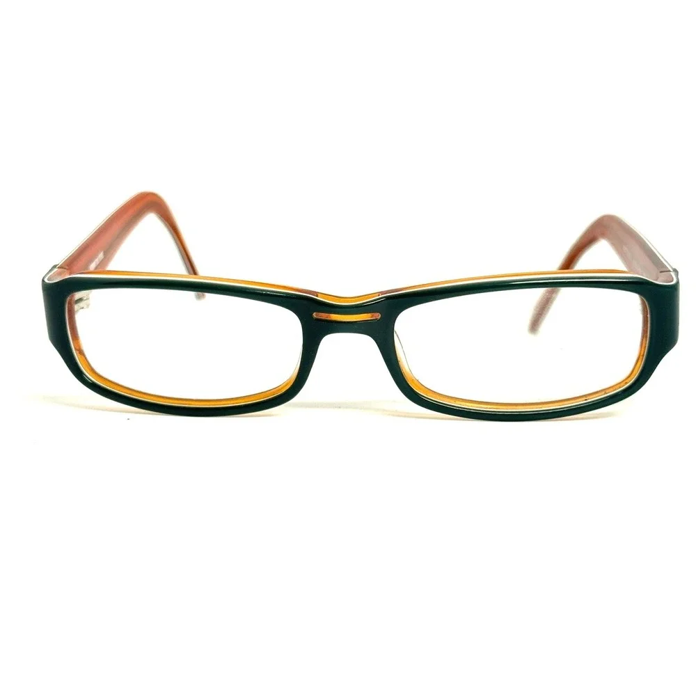 Storm Couture 9OSTC010-1 Green Amber Rectangular Eyeglasses 52-18-135